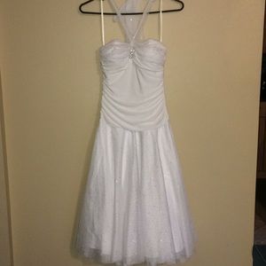 Taboo white prom dress
